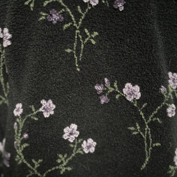 Straight Down Clothing Co. Vintage Casual Jacket Size M Button Down Black Purple - Picture 4 of 11